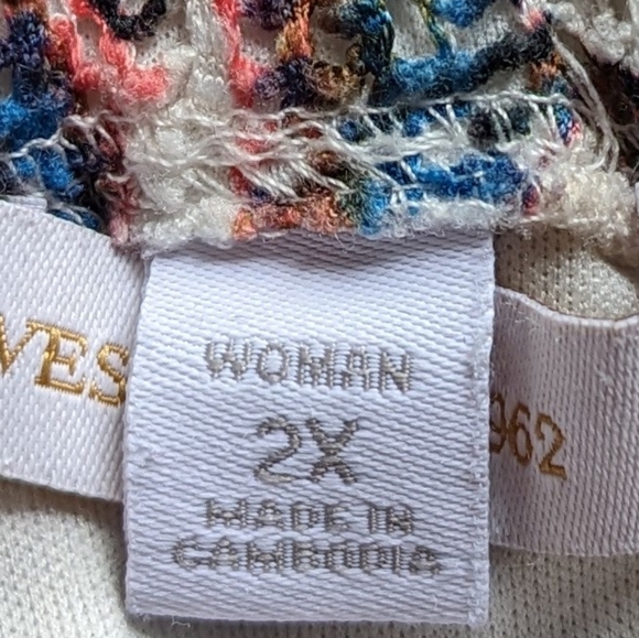 💜 Gorgeous For Fall! Paisley 3/4 Sleeve Top by Westport 1962 Like New - Picture 10 of 10